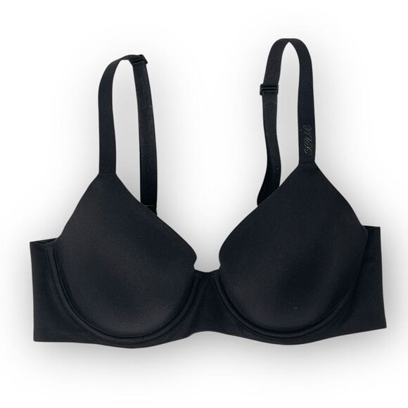 Aerie Smoothez Black Microfiber Full Coverage Bra Underwire Women’s Size 32C - Picture 1 of 7